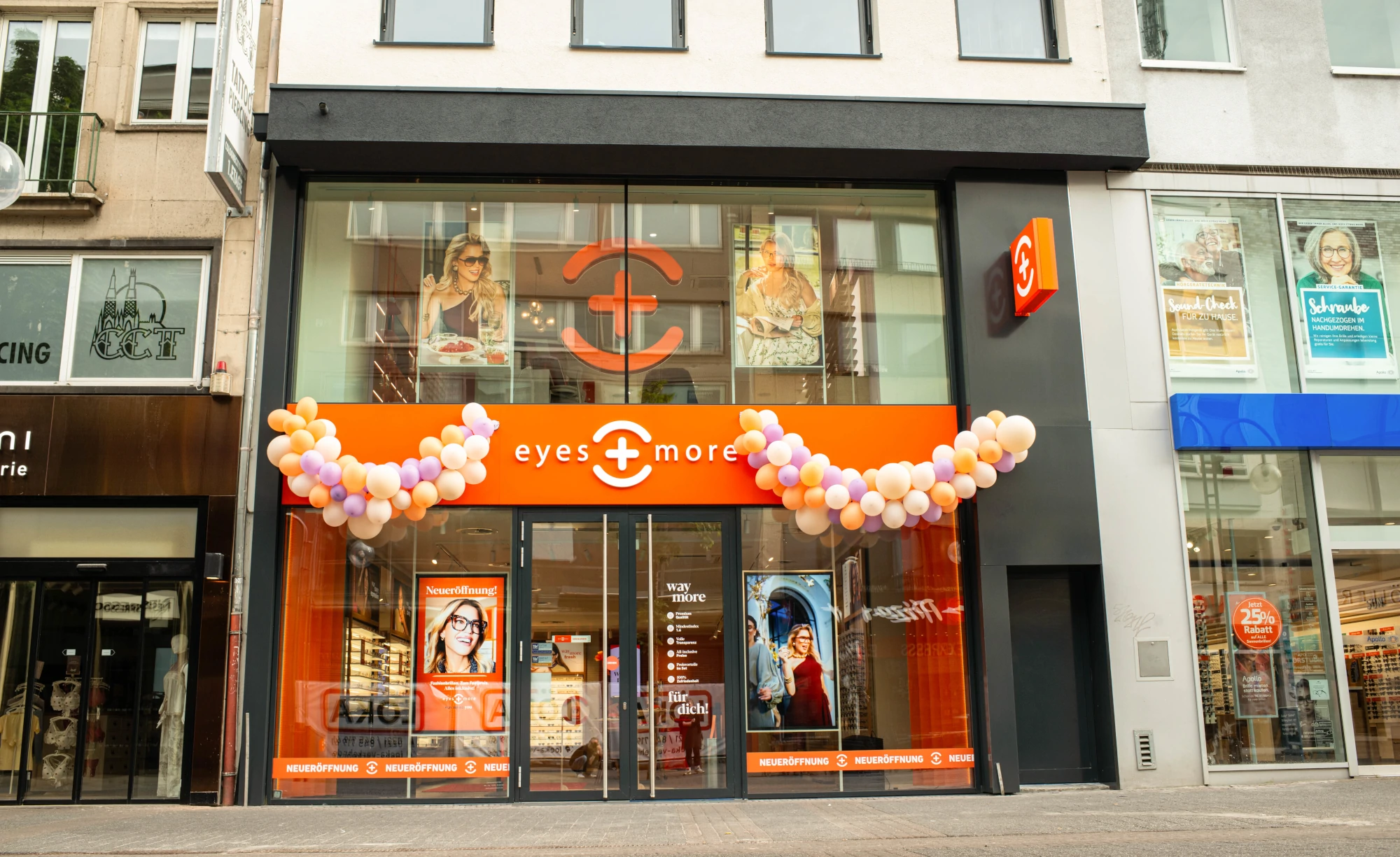 Europas größter eyes + more Store in der Schildergasse